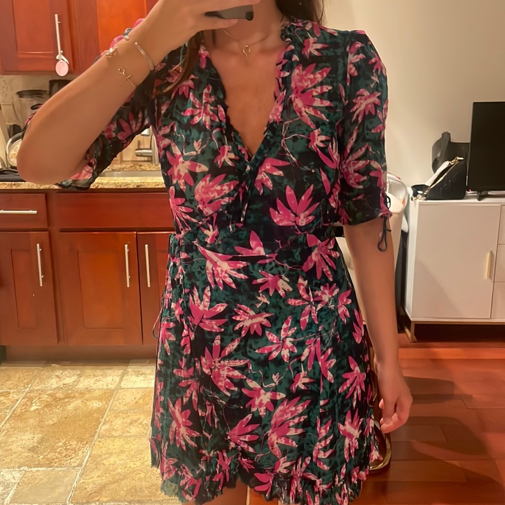 The kooples Hawaiian printed dress size S